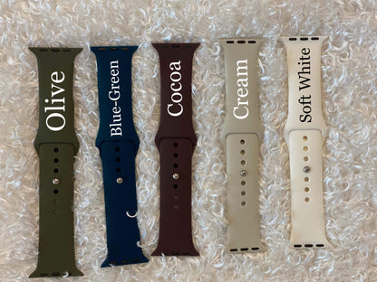 Engraved watch band