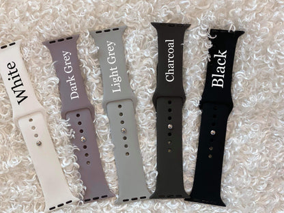 Engraved watch band