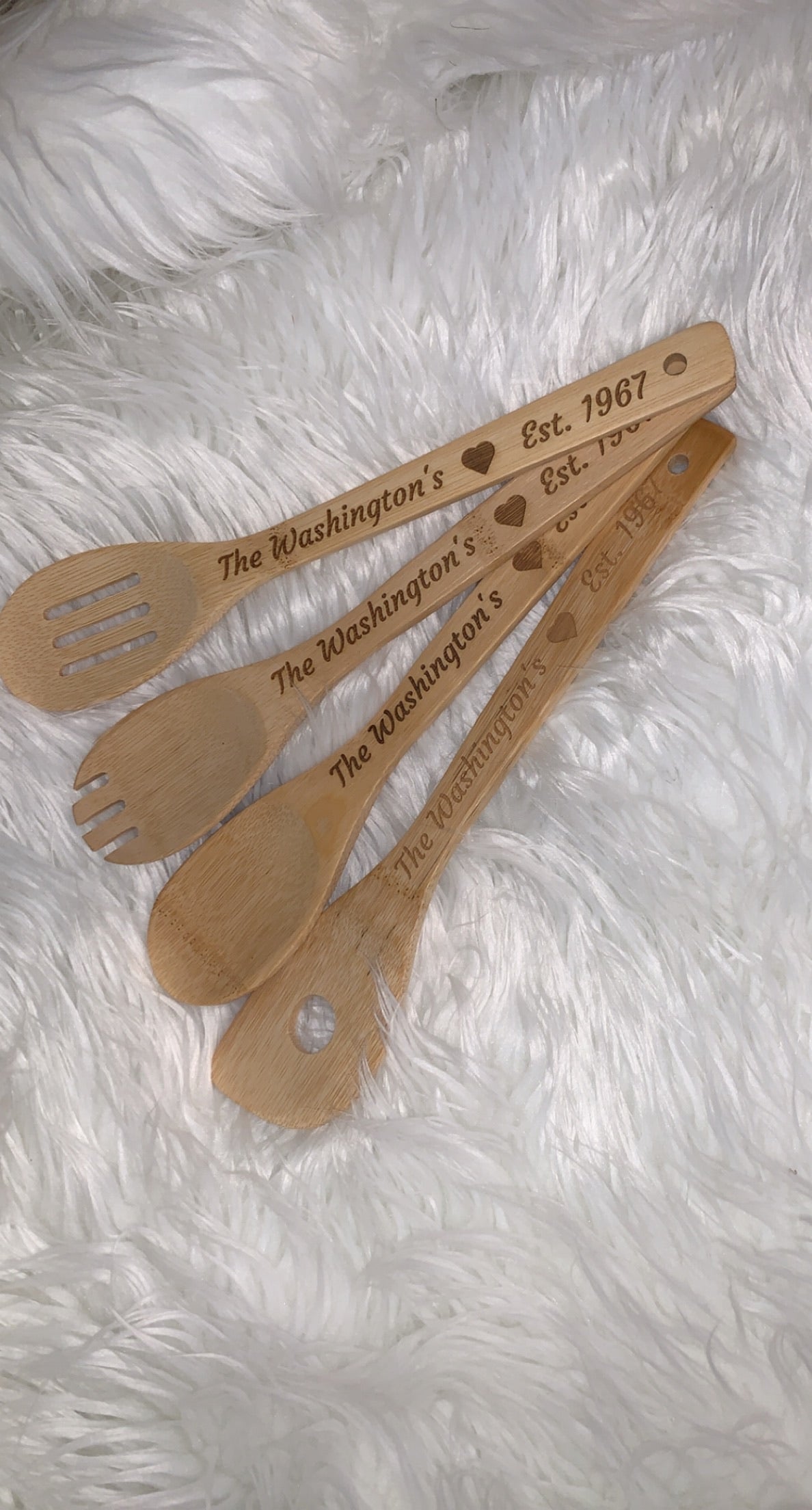 Personalized wooden spoons